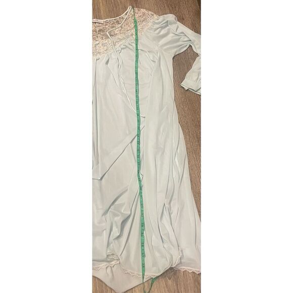 Miss Elaine XL Vintage Union Made Light Blue Robe with Pockets - Picture 8 of 8